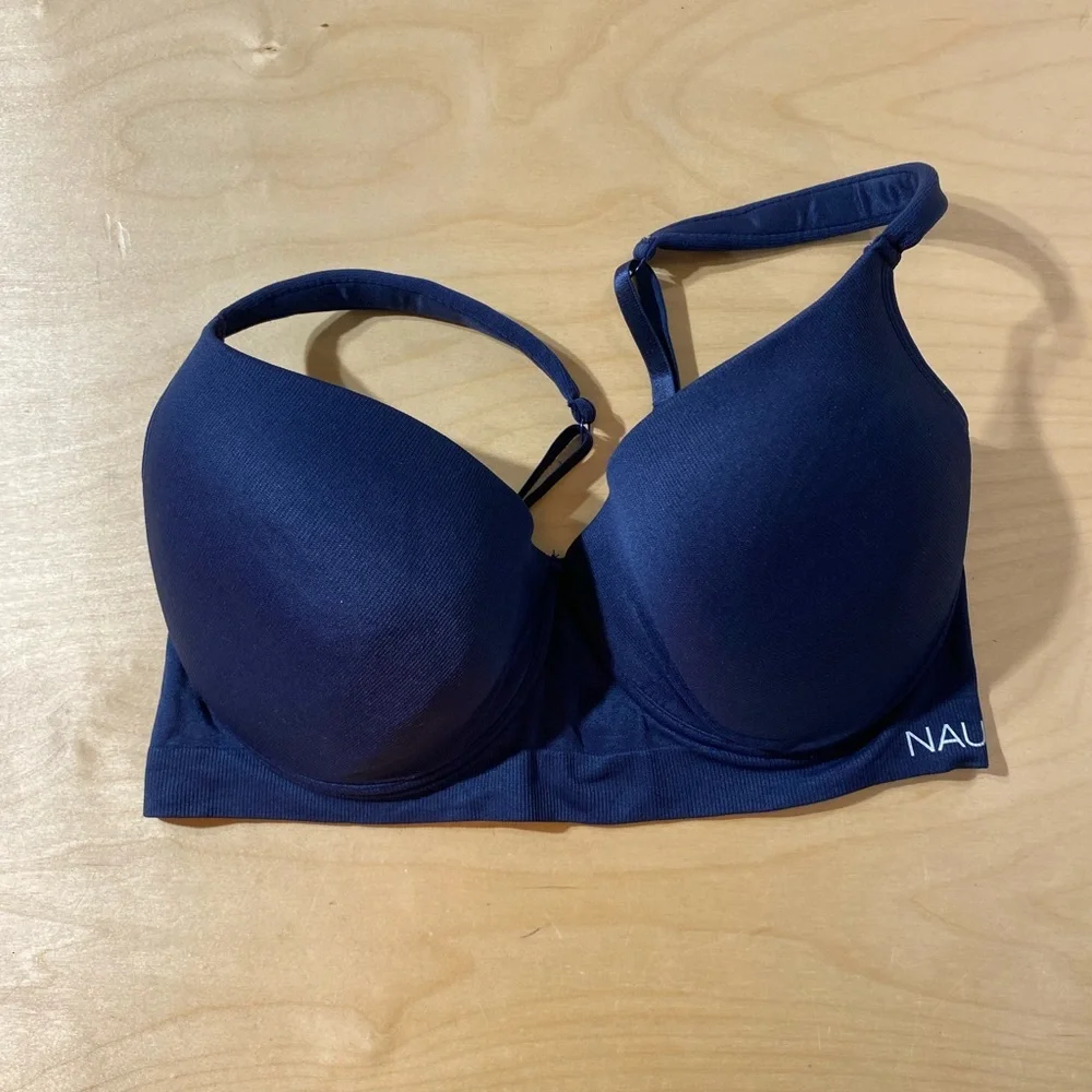 Nautica Women's Deep Blue Underwire Bra 42 D (OO)